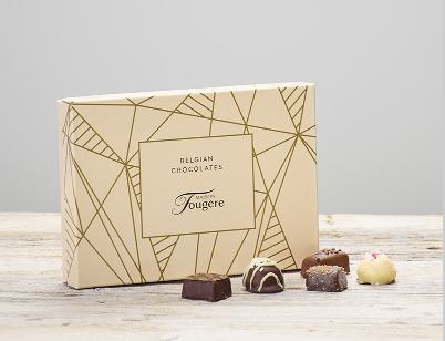 <h2>Stylish Box of Belgian Chocolates</h2>
<br>
<ul>
<li>115g Maison Fougere Belgian Chocolates</li>
<li>Beautifully presented in a stylish Gift Box</li>
<li>Attach your own personal message</li>
<li>Buy to accompany a flower order to be a combination with other items to reach the minimum order of £30</li>
<li>For delivery area coverage see below</li>
</ul>
<br>
<h2>Gift Delivery Coverage</h2>
<p>Our shop delivers flowers and gifts to the following Liverpool postcodes L1 L2 L3 L4 L5 L6 L7 L8 L11 L12 L13 L14 L15 L16 L17 L18 L19 L24 L25 L26 L27 L36 L70 If your order is for an area outside of these we can organise delivery for you through our network of florists. We will ask them to make as close as possible to the image but because of the difference in stock and sundry items, it may not be exact.</p>
<br>
<h2>Luxury Belgian Chocolates</h2>
<p>If they enjoy chocolates they will be delighted with this beautifully presented box of luxury chocolates. These Belgian Chocolates in a stylish box are a lovely addition to your bouquet of flowers.</p>
<p>This box contains 11 assorted milk and dark Belgian Chocolates. Contains: milk lactose tree nuts gluten and soya - May contain: egg and other tree nuts.</p>
<p>Chocolates are a great addition when you want something a bit more than flowers we have carefully selected the Maison Fougere Belgium Chocolate range for their taste and quality.</p>
<p>These beautiful chocolates are the perfect finishing touch for that extra bit of luxury.</p>
<p><strong>THIS ITEM WILL NEED TO ACCOMPANY A FLOWER ORDER OR BE A COMBINATION OF EXTRA ITEMS TO REACH OUR MINIMUM ORDER OF £30</strong></p>
<br>
<h2>Online Gift Ordering | Online Gift Delivery</h2>
<p>Through this website you can order 24 hours, Booker Gifts and Gifts Liverpool have put together this carefully selected range of Flowers, Gifts and Finishing Touches to make Gift ordering as easy as possible. This means even if you do not live in Liverpool we make it easy for you to see what you are getting when buying for delivery in Liverpool.</p>
<br>
<h2>Liverpool Flower and Gift Delivery</h2>
<p>We are open 7 days a week and offer advanced booking flower delivery, same-day flower delivery, Guaranteed AM Flower Delivery and also offer Sunday Flower Delivery.</p>
<p>Our florists Deliver in Liverpool and can provide flowers for you in Liverpool, Merseyside. And through our network of florists can organise flower deliveries for you nationwide.</p>
<br>
<h2>Beautiful Gifts Delivered | Best Florist in Liverpool</h2>
<p>Having been nominated the Best Florist in Liverpool by the independent Three Best Rated for the 5th year running you can feel secure with us</p>
<p>You can trust Booker Gifts and Gifts to deliver the very best for you.</p>
<br>
<h2>5 Star Google Review</h2>
<p><em>So Pleased with the product and service received. I am working away currently, so ordered online, and after my own misunderstanding with online payment, I contacted the florist directly to query. Gemma was very prompt and helpful, and my flowers were arranged easily. They arrived this morning and were as impactful as the pictures on the website, and the quality of the flowers and the arrangement were excellent. Great Work! David Welsh</em></p>
<br>